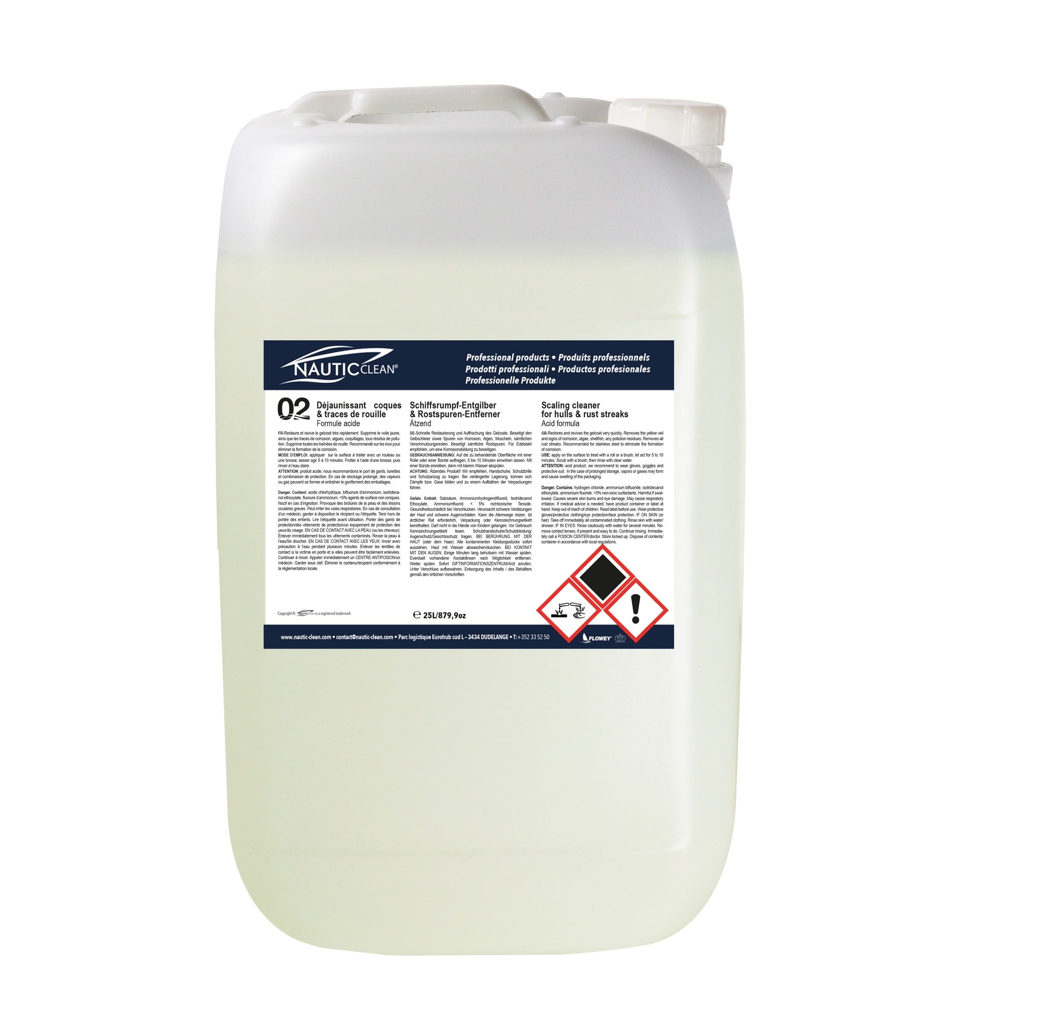Properties of  Scaling cleaner for hulls №02