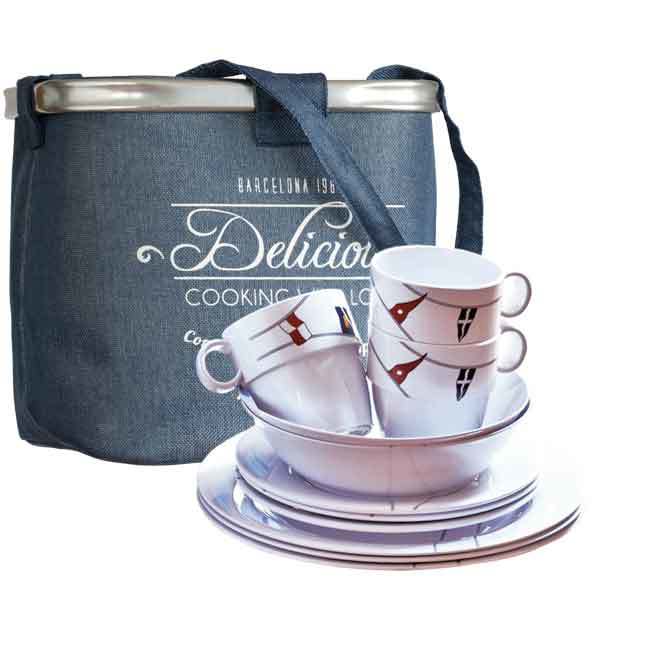 TABLEWARE PACK 6 PEOPLE REGATA