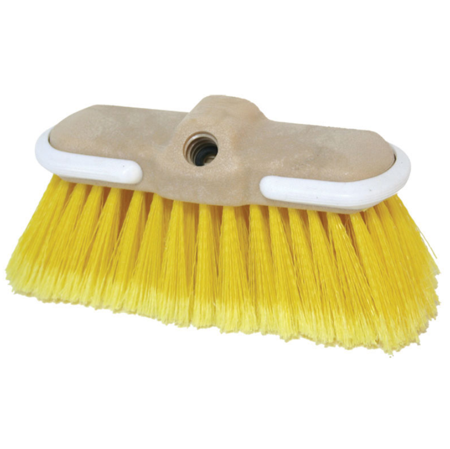 Boat wash brush 'flow Thru', Medium Bristle, yellow