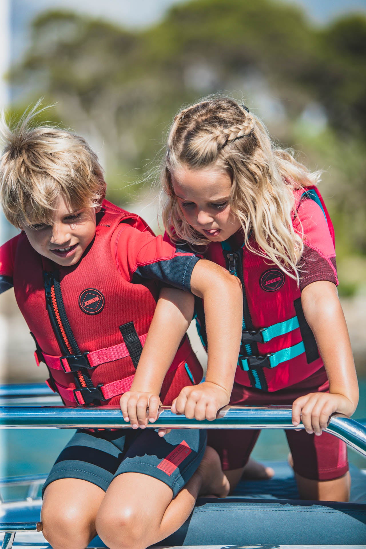 Jobe Boston 2mm Shorty Wetsuit Kids Red