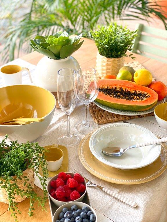 Melamine dessert plate harmony – sunset, 6 pc Marine Business