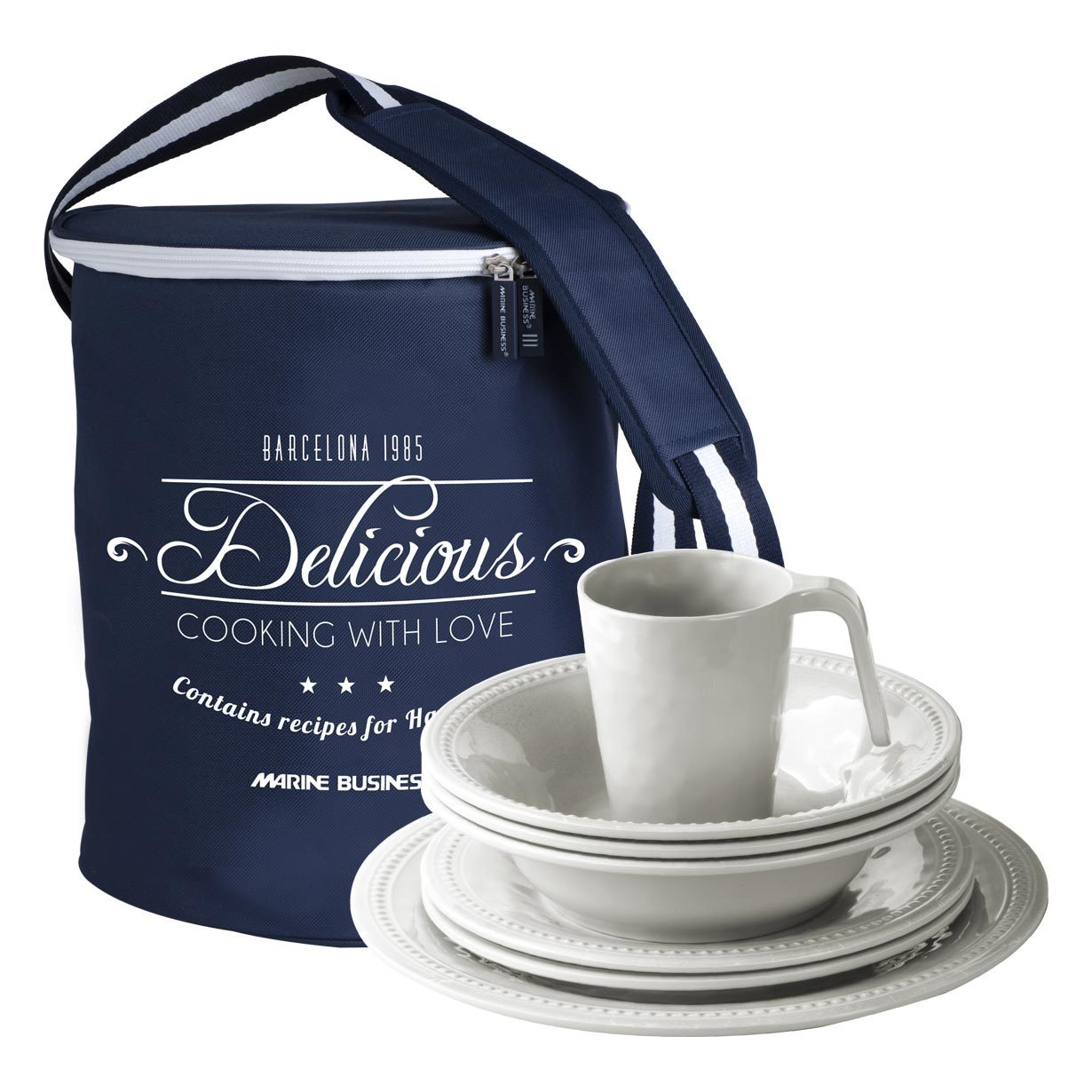 Melamine Kitchenware Pack, Harmony Pearl, 6 Person