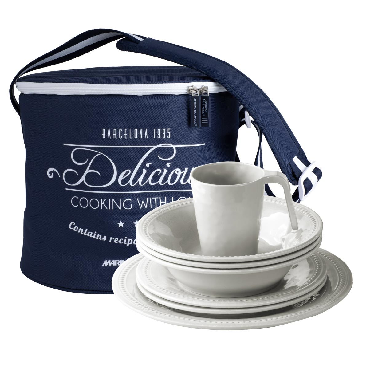 Melamine Kitchenware Pack, Harmony Pearl, 4 person