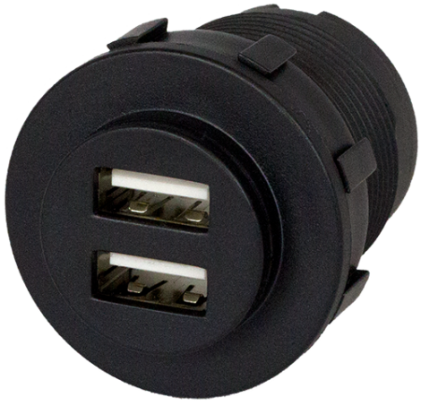USB SOCKET BLACK 5A