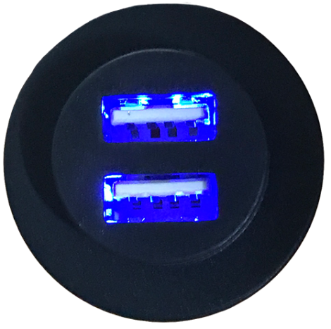 USB SOCKET BLACK 5A