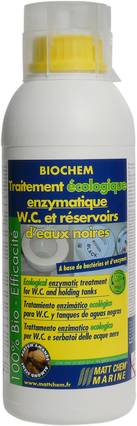 Ecological enzymatic treatment for W.C. and holding tanks Biochem