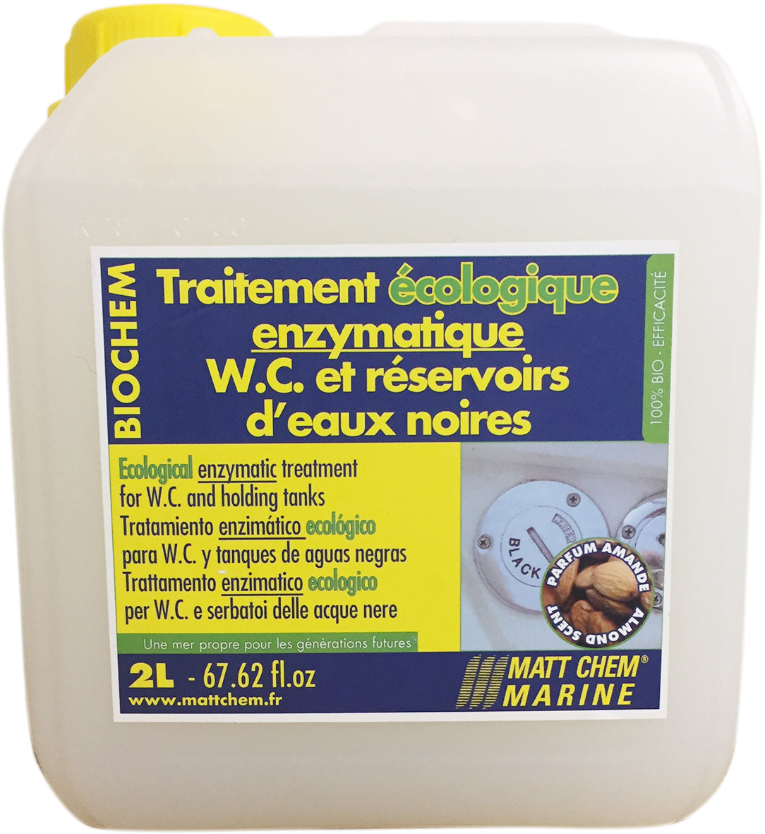Ecological enzymatic treatment for W.C. and holding tanks Biochem