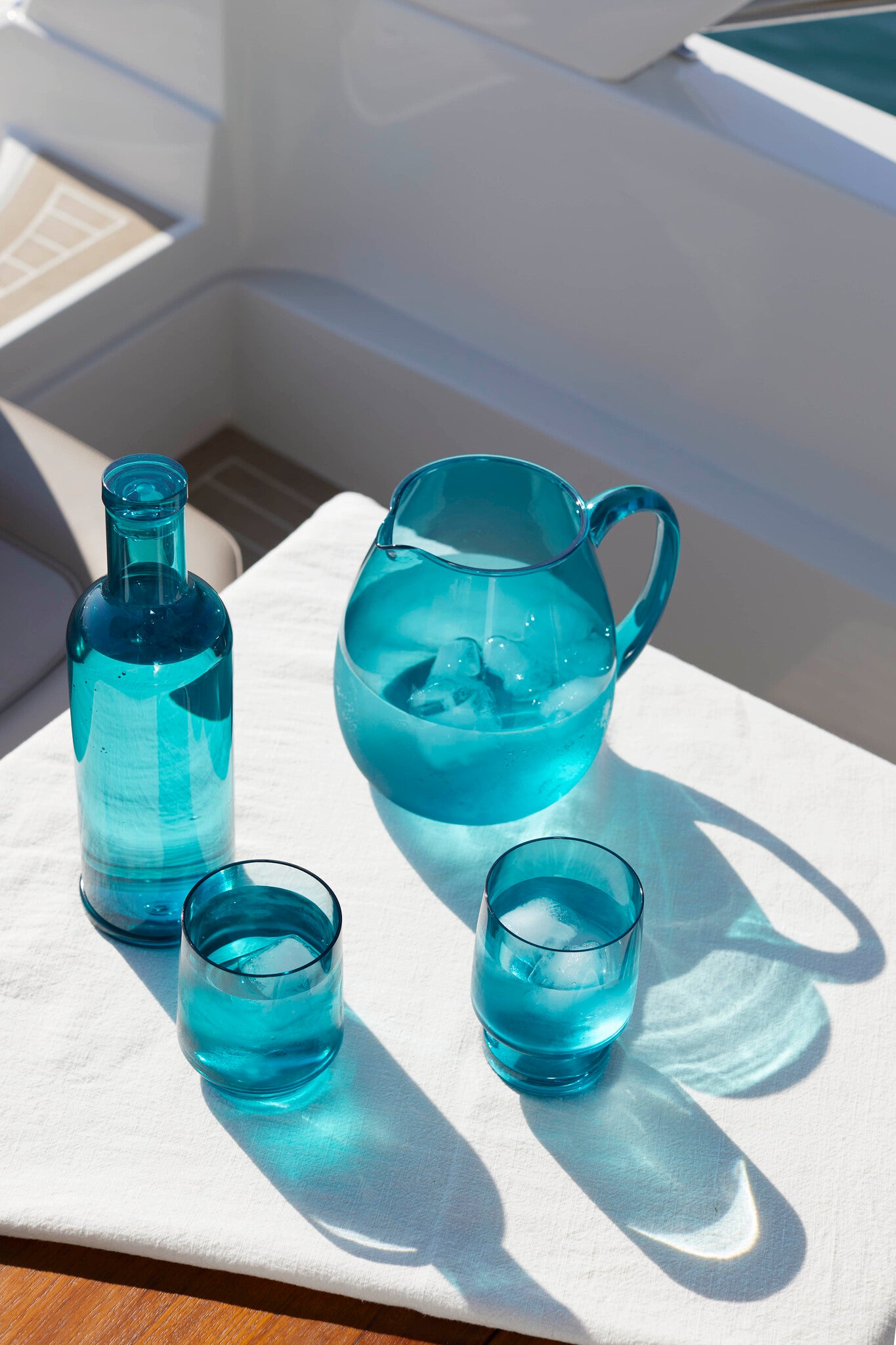 WINE GLASS BAHAMAS, TURQUOISE, SET 6 PC