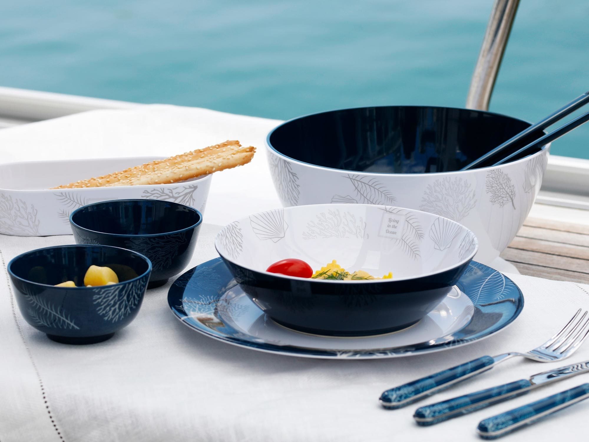 Melamine appetizer set, Living
