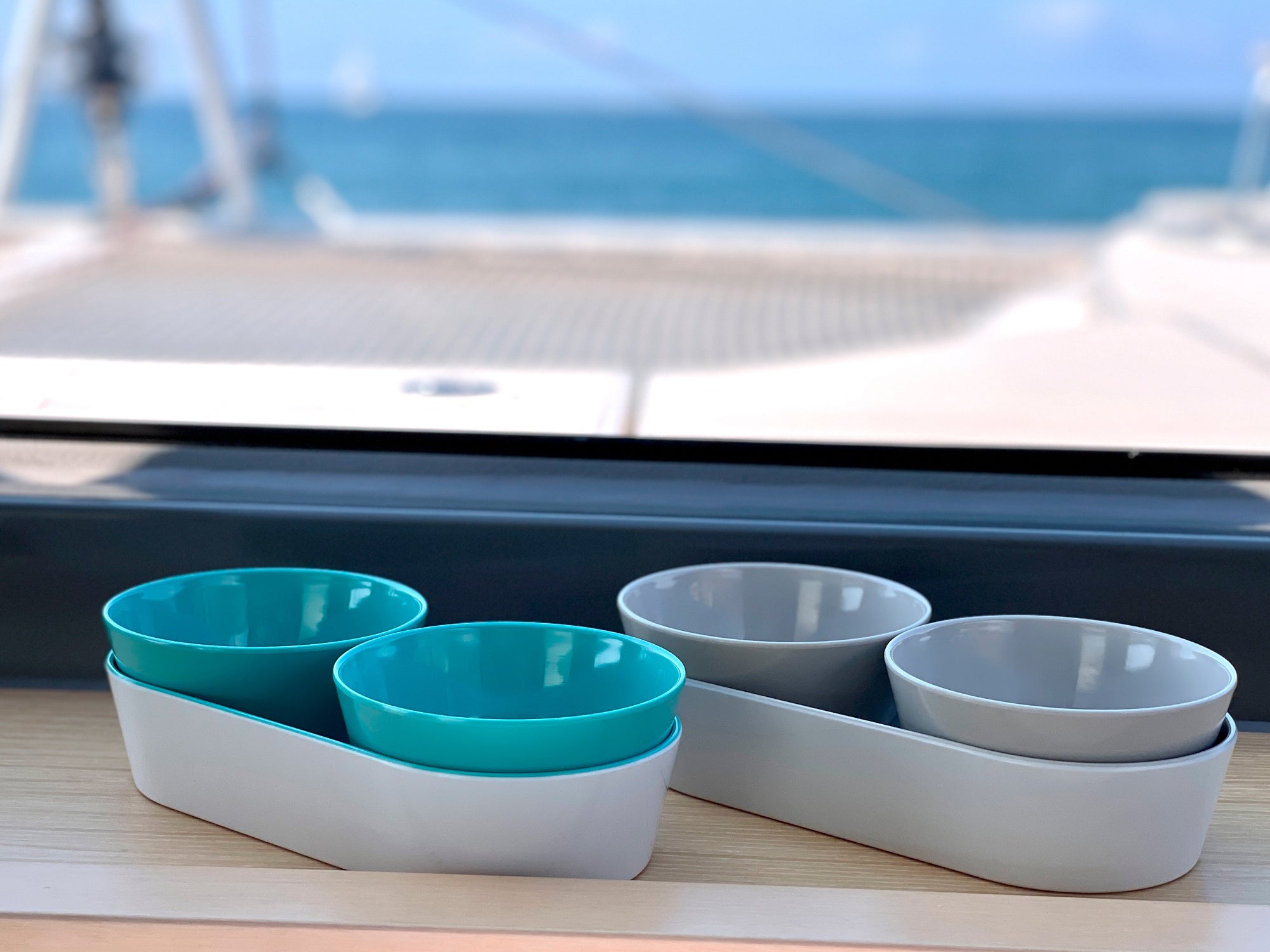 MELAMINE SNACK SET SUMMER – BONE
