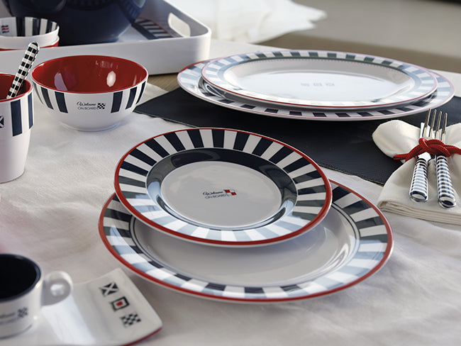 Non-slip Melamine Dinner Plate – Venezia, 6 Pcs