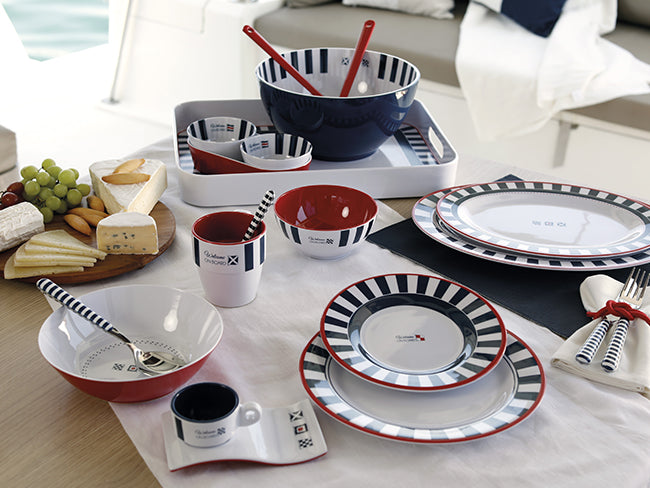 Non-slip Melamine Tableware Pack –venezia, 6 People – 24 Pcs