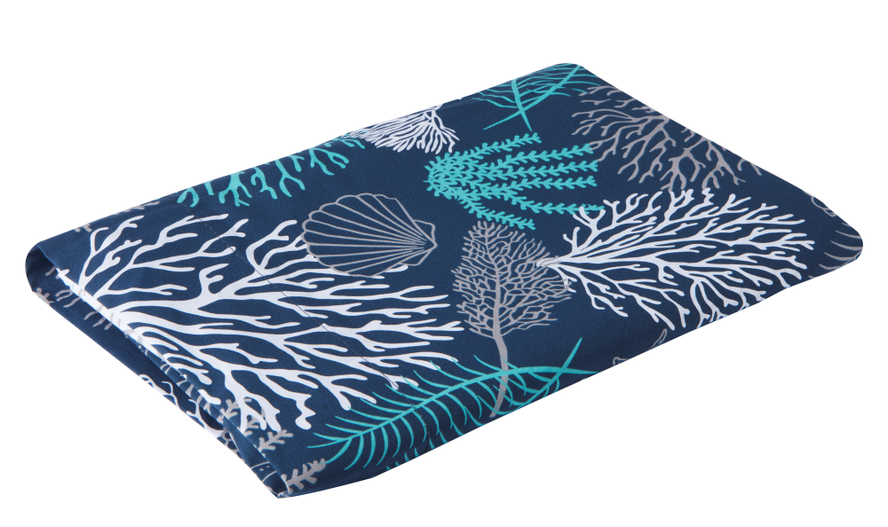 PLASTIFIED TABLECLOTH, 115×100 cm, COASTAL – BLUE
