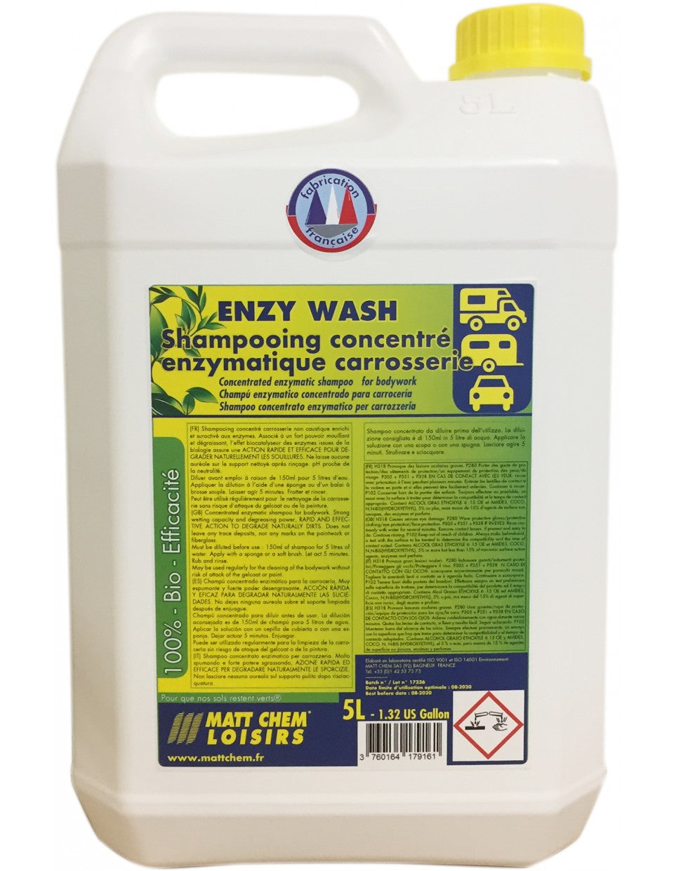 Concentrated enzymatic shampoo Enzy Wash