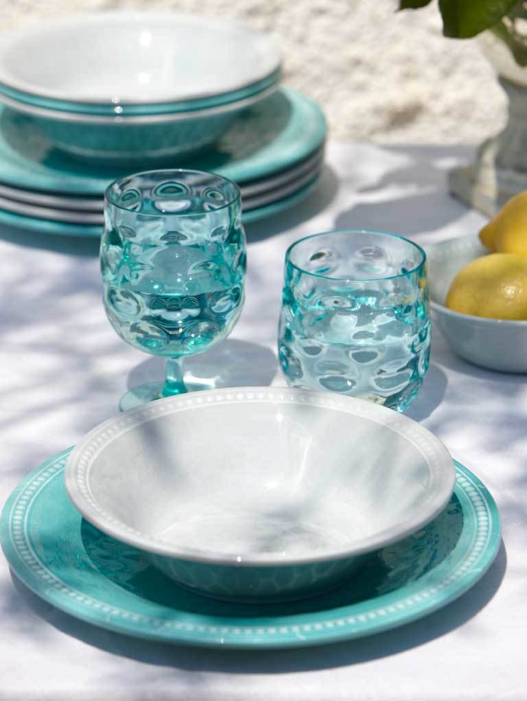 MELAMINE DINNER PLATE HARMONY – ACQUA 6 UN