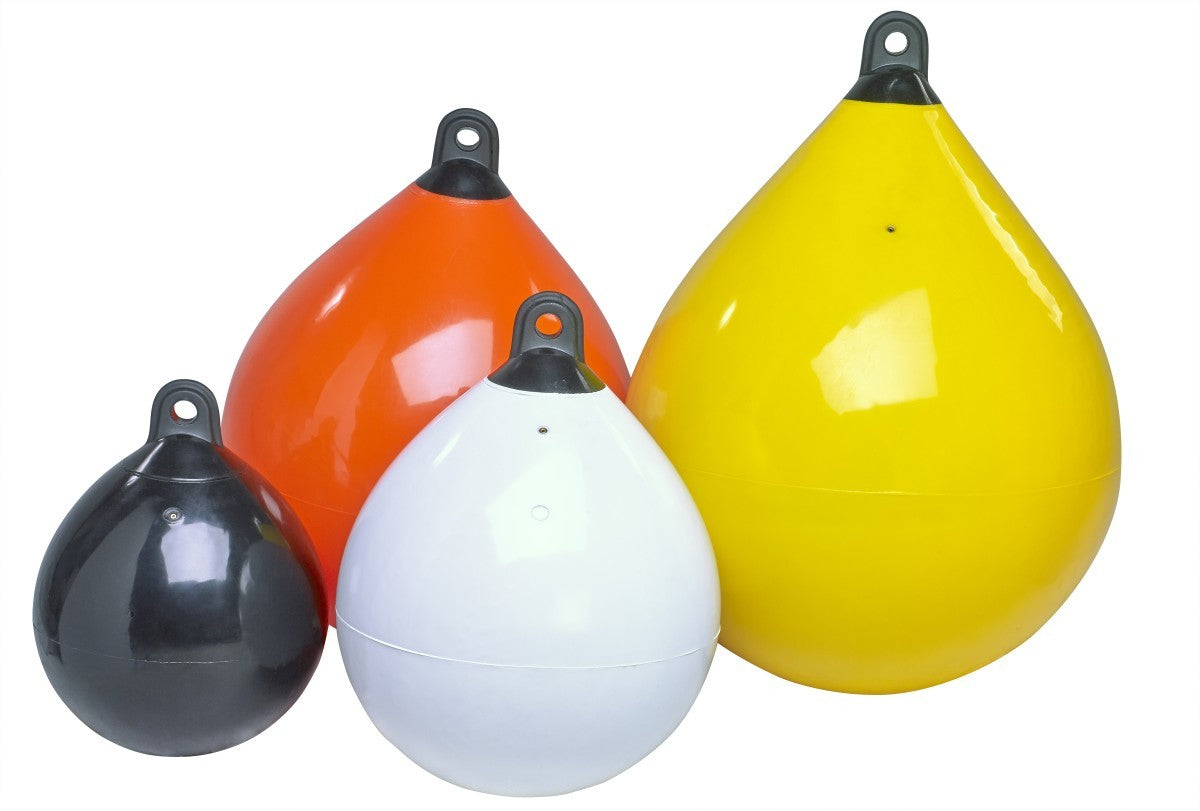 Spherical fender with black eye